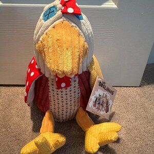 Original Les Deglingos Chicken Hen Plush 11" NWT